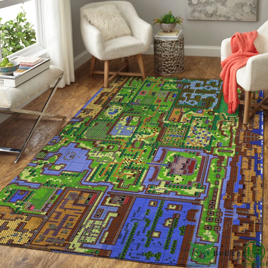 171 the legend of zelda world map carpet rug