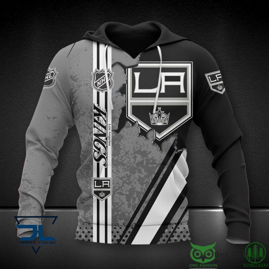 Los Angeles Kings NHL Logo 3D Hoodie Sweatshirt Jacket