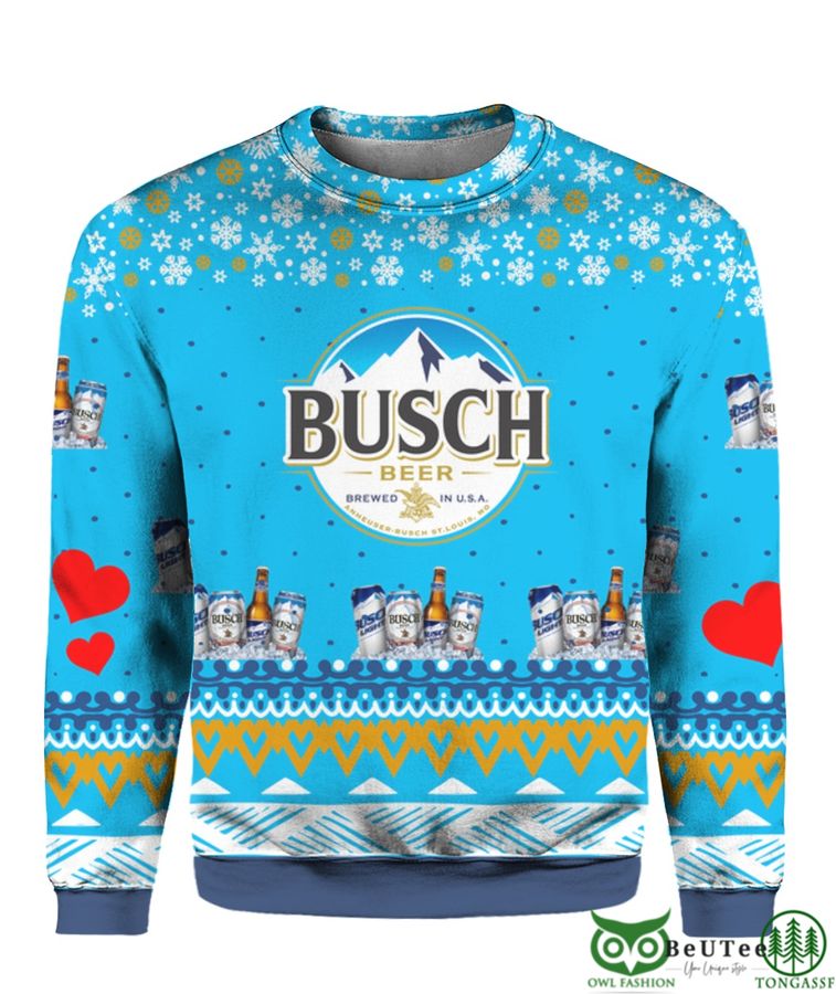 Busch Beer 3D Print Ugly Christmas Sweater Hoodie