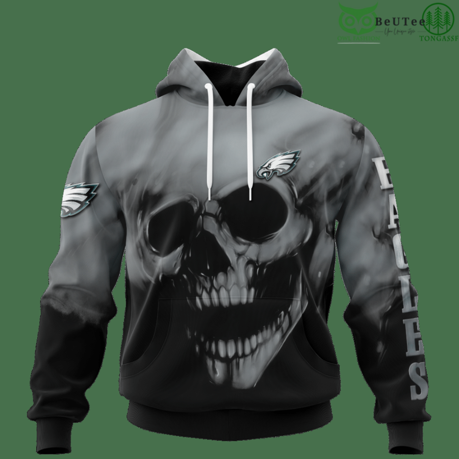 Eagles Fading Skull American Football 3D hoodie Sweatshirt NFL