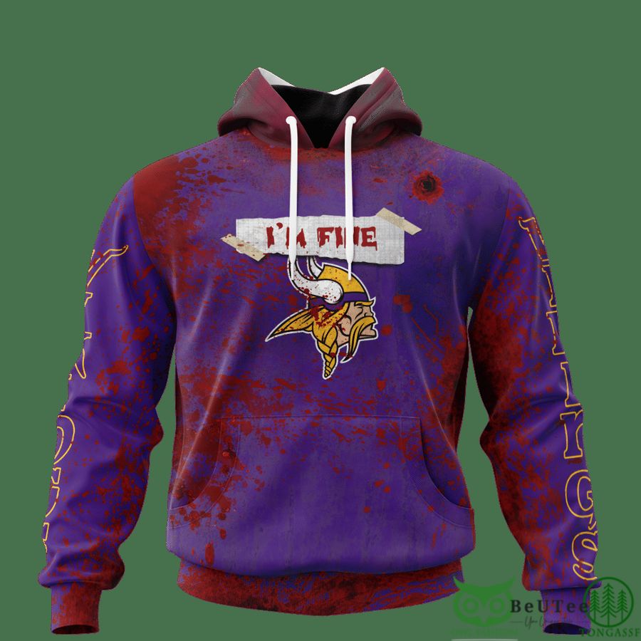 Vikings Halloween Blood 3D hooodie Sweatshirt LIMITED