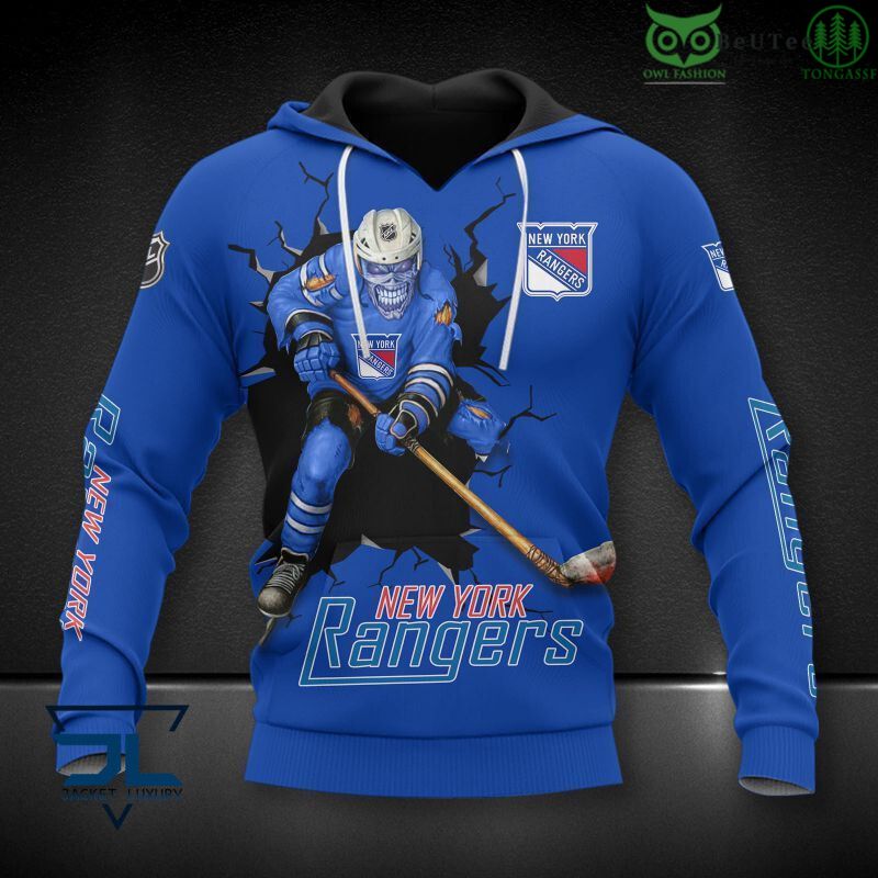 NHL Fanmade New York Rangers Printed Hoodie Sweatshirt Tshirt 