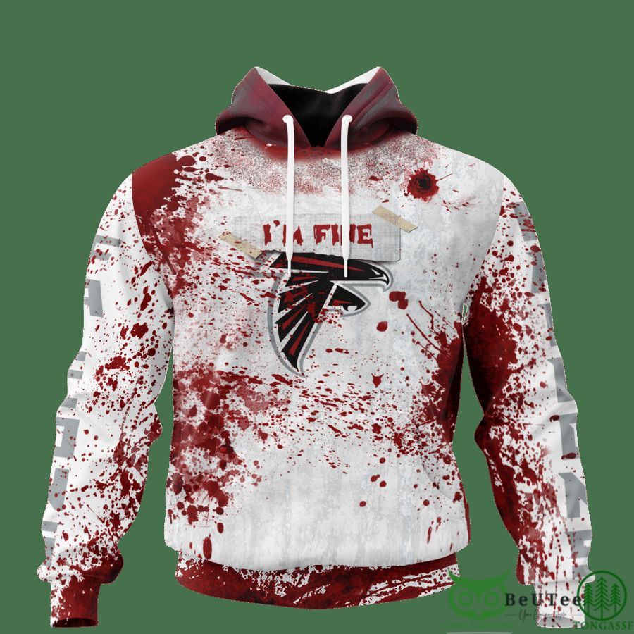 Falcons Halloween Blood 3D hooodie Sweatshirt LIMITED