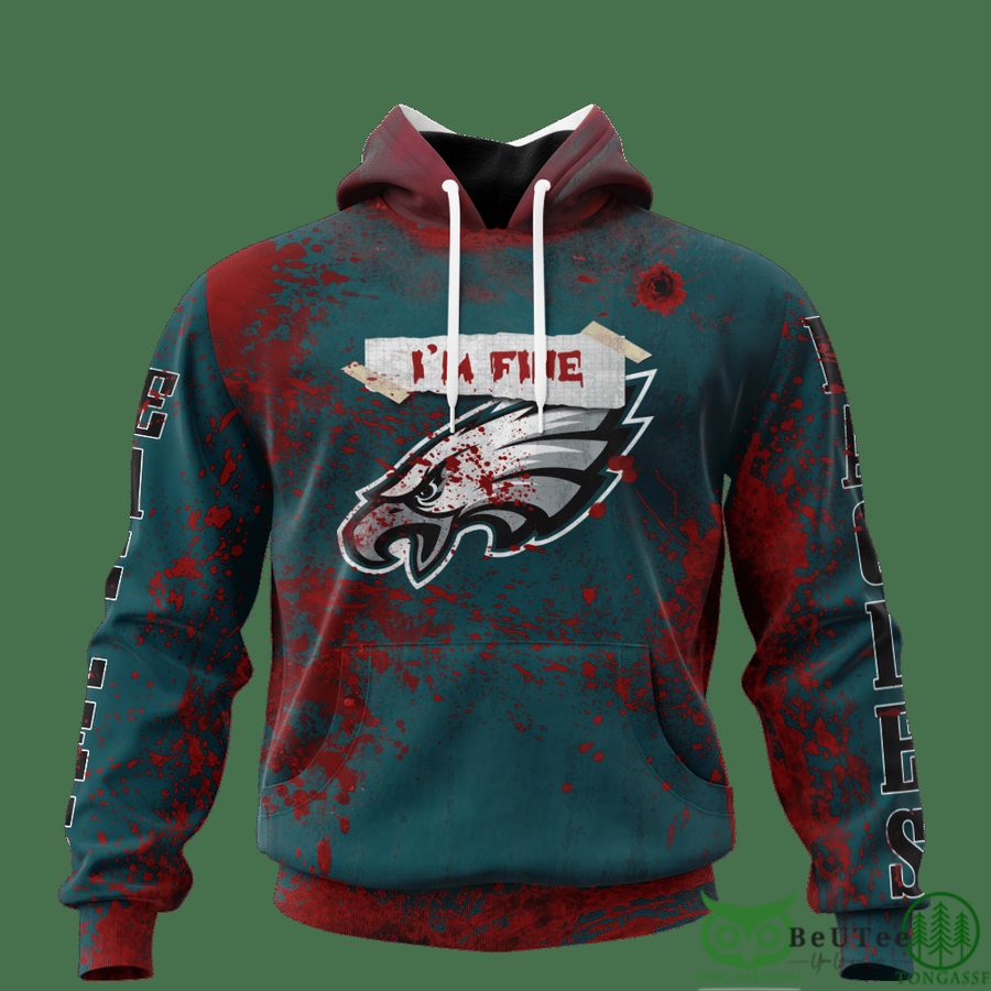 Eagles Halloween Blood 3D hooodie Sweatshirt LIMITED