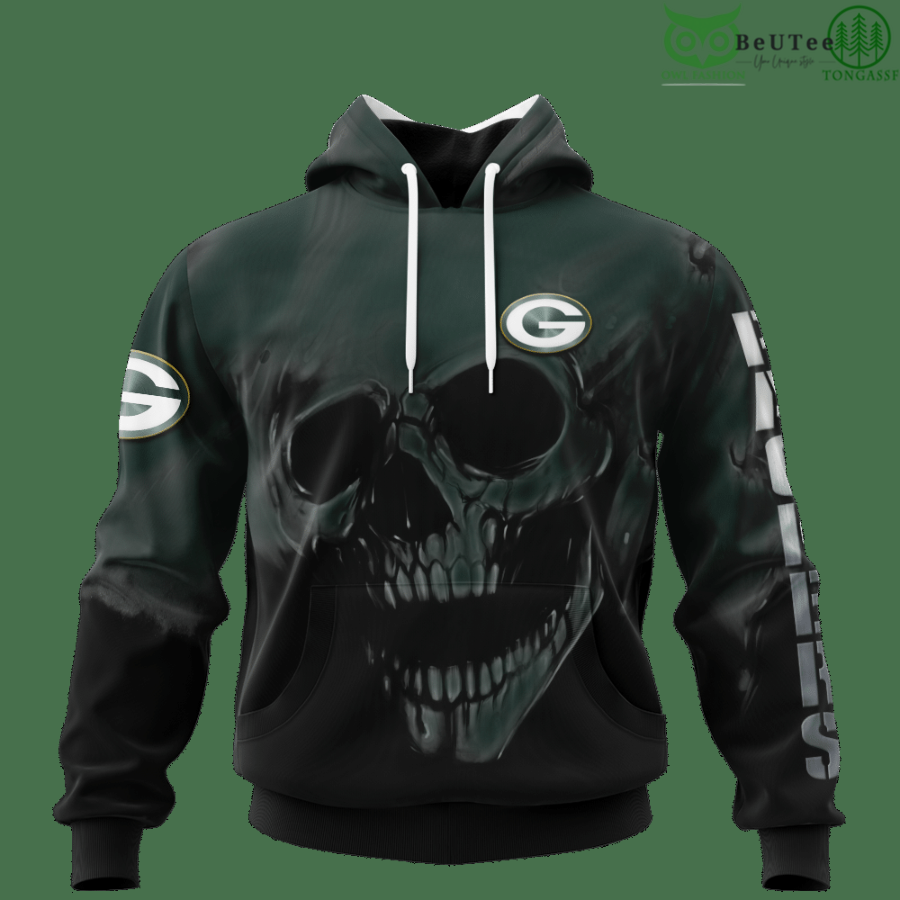 Packers Fading Skull American Football 3D hoodie Sweatshirt NFL