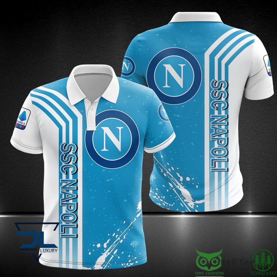 Lega Serie A SSC Napoli Logo 3D Polo Tshirt Hoodie