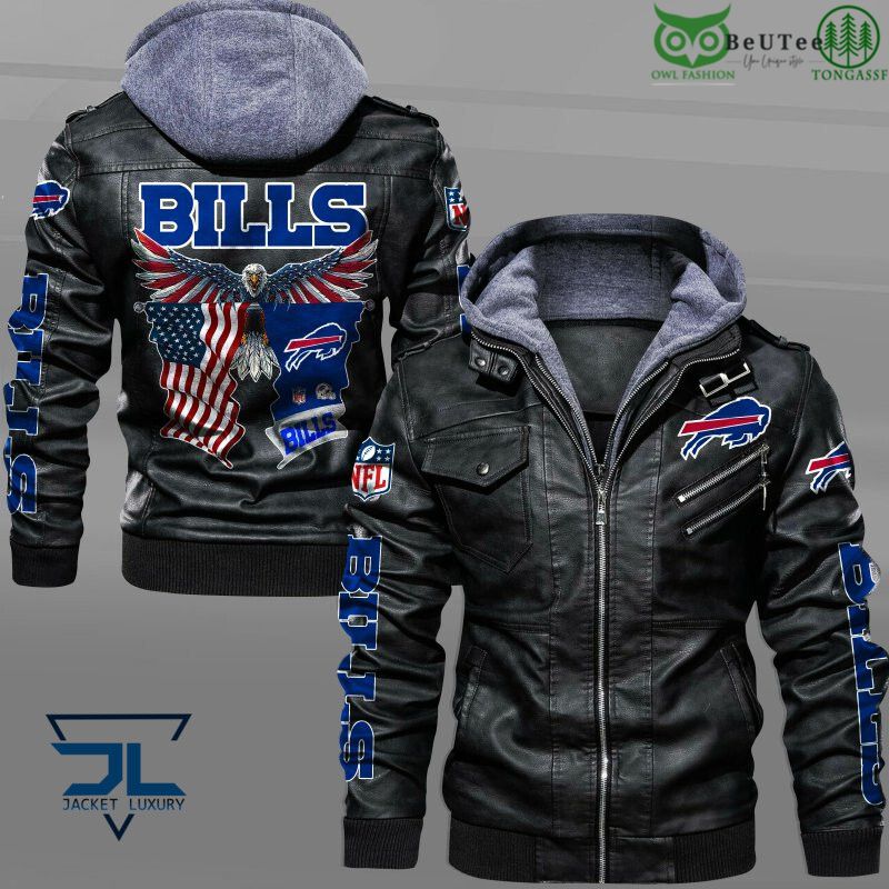 Buffalo Bills National American Eagle Football League Leather Jacket