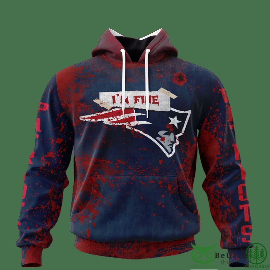 Patriots Halloween Blood 3D hooodie Sweatshirt LIMITED