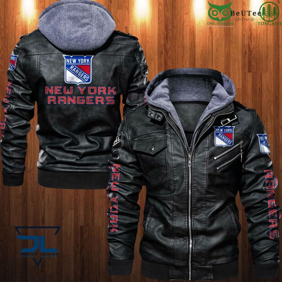 NHL Champion New York Rangers Limited Leather Jacket 