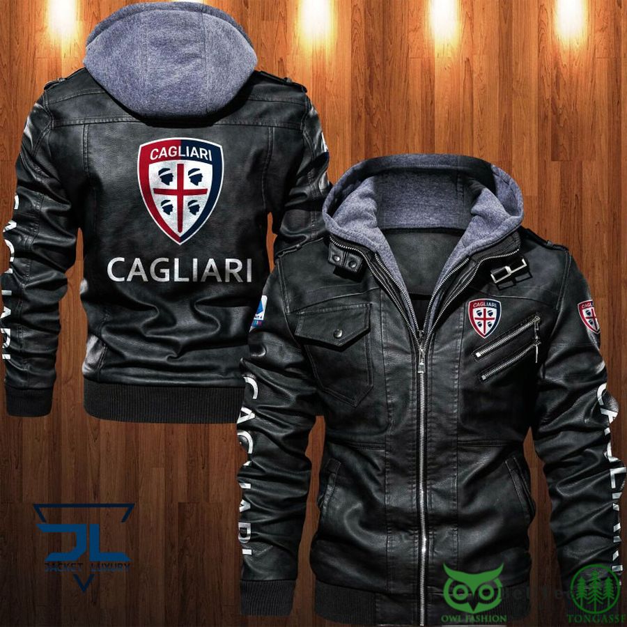 Lega Serie A Cagliari 2D Leather Jacket