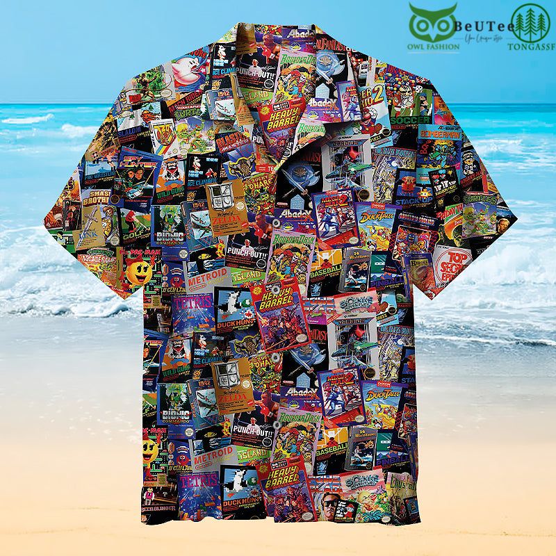 Retro Video Games Collection Hawaiian Shirt