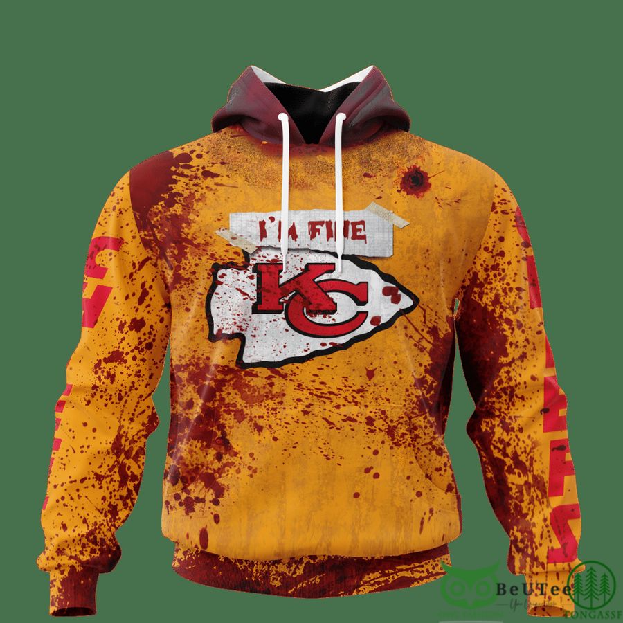 Chiefs Halloween Blood 3D hooodie Sweatshirt LIMITED