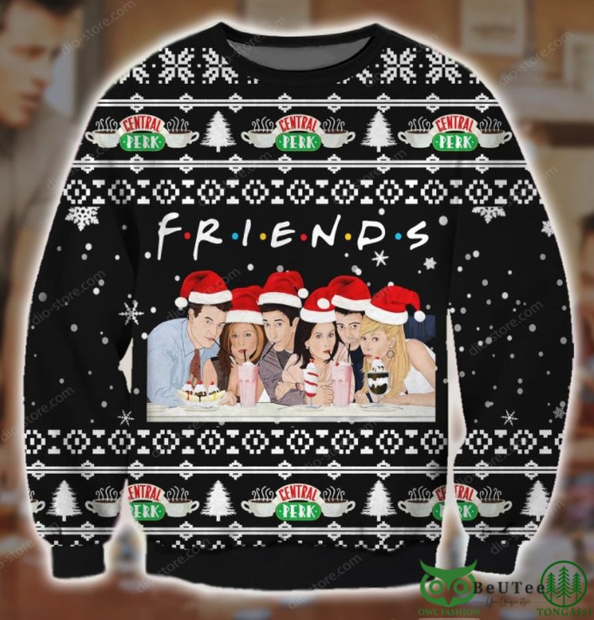 30 Friends Pattern 3D Christmas Ugly Sweater