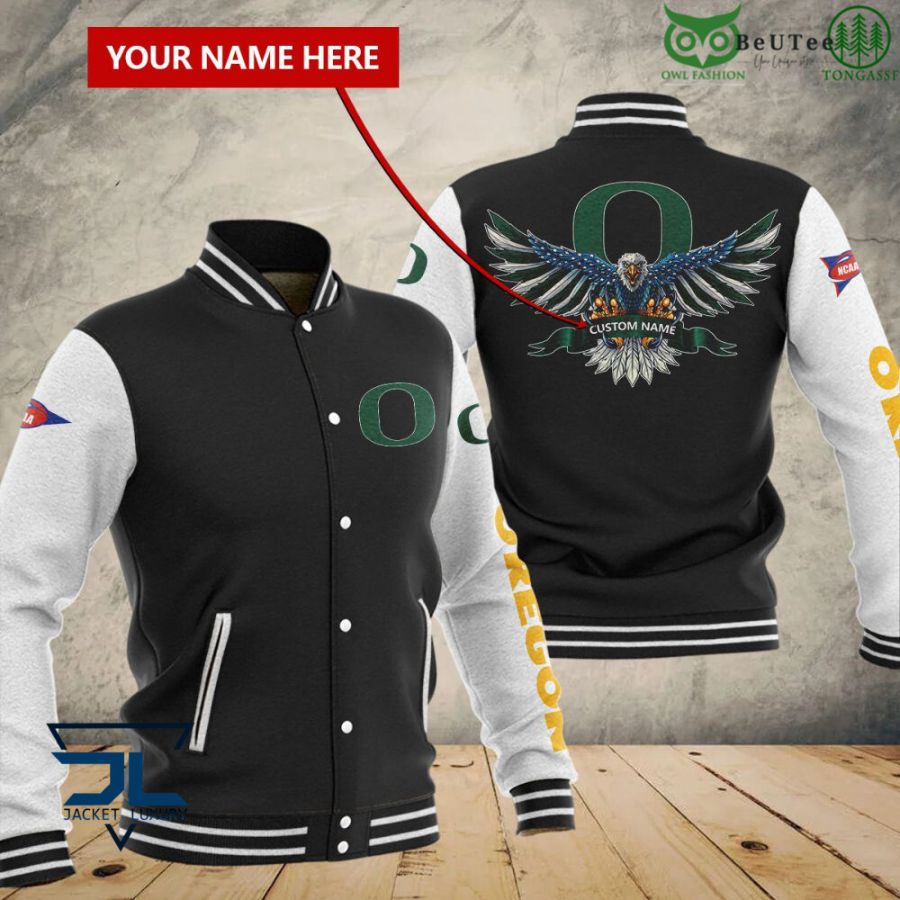 Oregon Ducks Personalized NCAA Athletics Champions Baseball Jacket