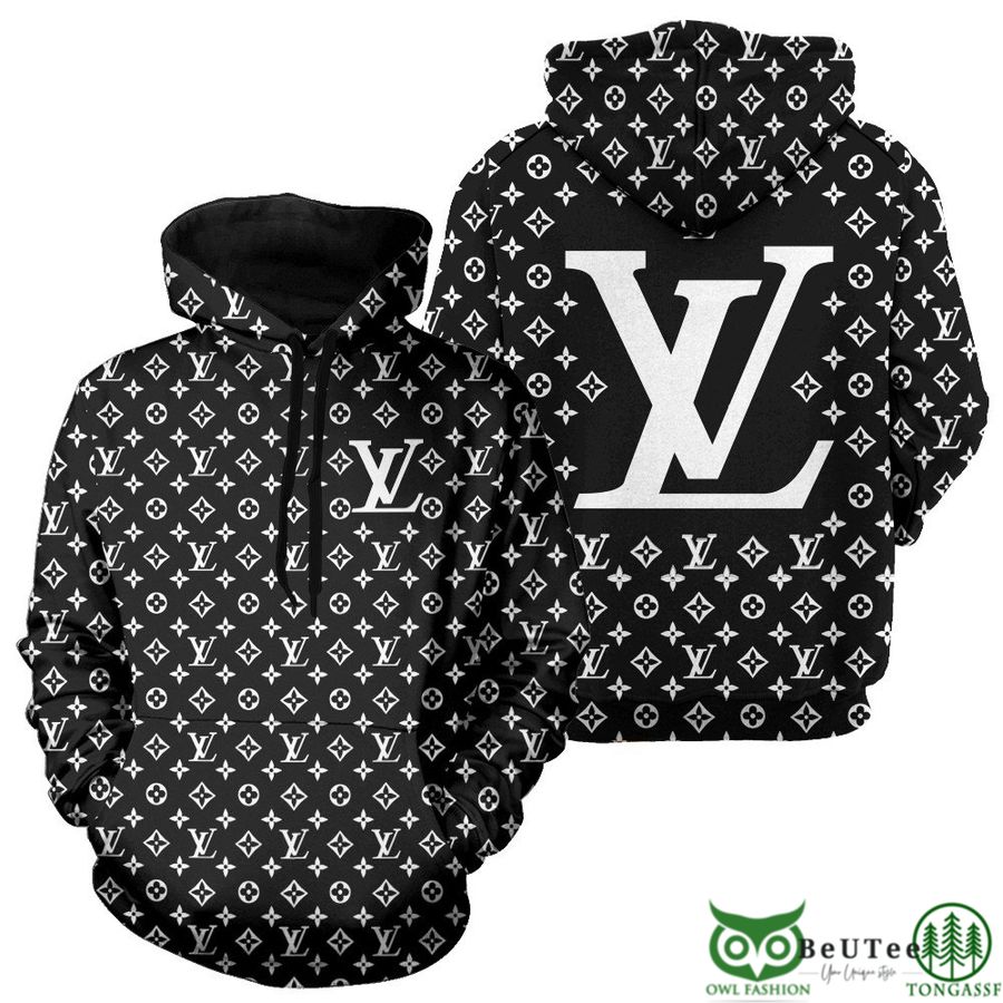 Luxury Louis Vuitton Basic Monogram Hoodie