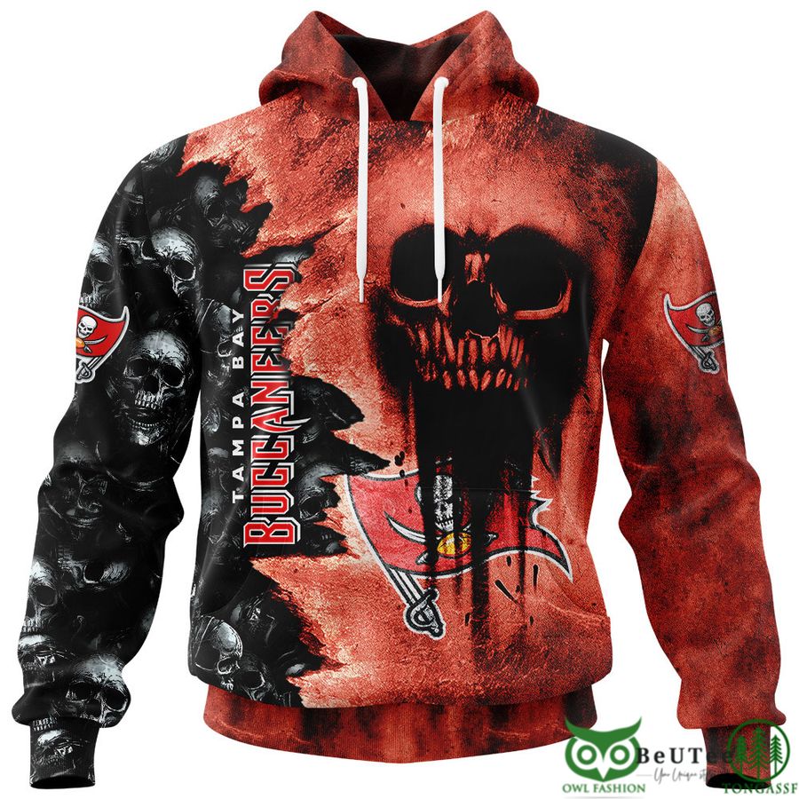 Buccaneers Halloween Cemetery Skull 3D hooodie Sweatshirt LIMITED