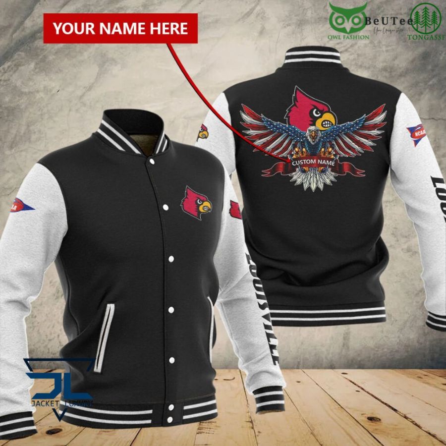 Louisville Cardinals Personalized NCAA Athletics Champions Baseball Jacket  - Owl Fashion Shop