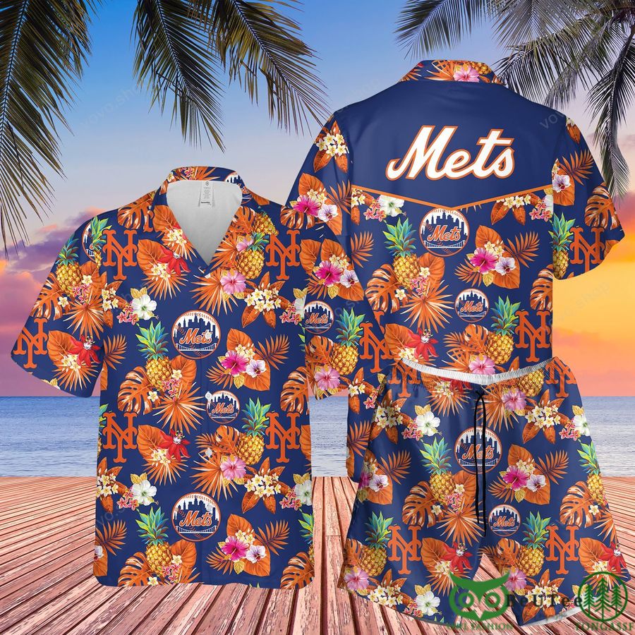 mlb ny mets hawaiian shirt