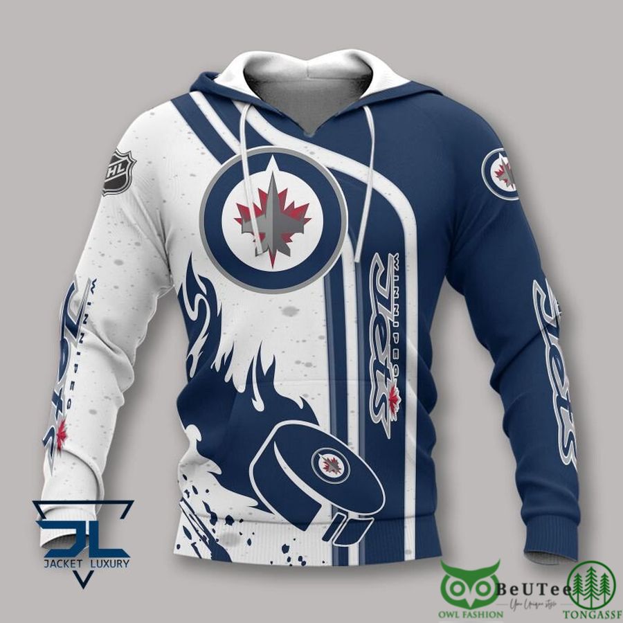 Winnipeg Jets NHL Pattern 3D Printed Hoodie Sweatshirt Tshirt