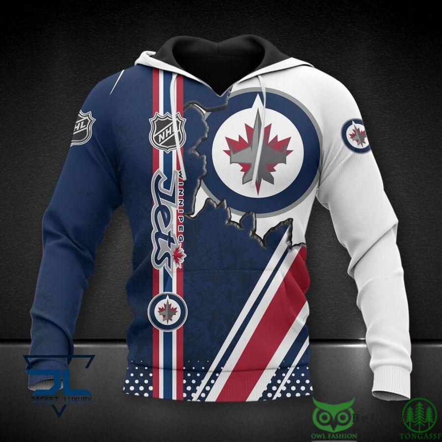 Winnipeg Jets NHL Logo 3D Printed Hoodie Sweatshirt Tshirt