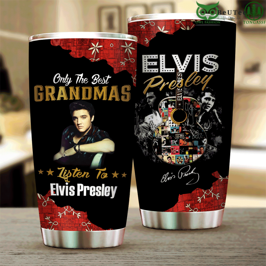 Only The Best Grandmas Elvis Presley Rock Singer Tumbler