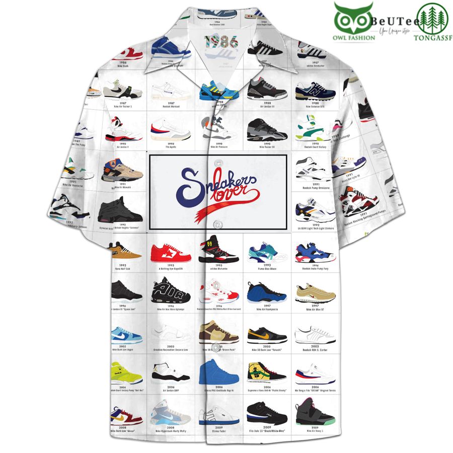 A Visual Compendium Of Sneakers Hawaiian Shirt