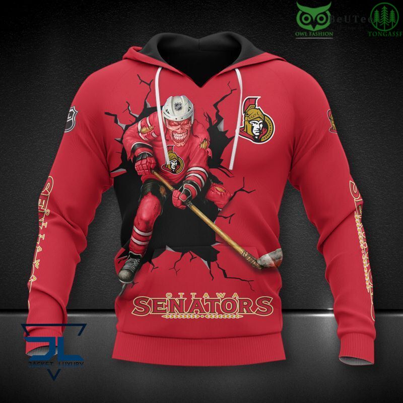 NHL Champion Ottawa Senators Printed Hoodie Sweatshirt Tshirt