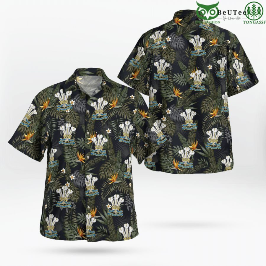 British Army Royal Welsh Hawaiian Shirt - Owl Fashion Shop
