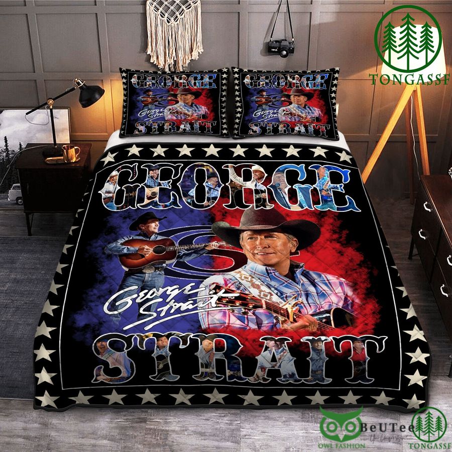 56 george strait king of country quilt bedding set