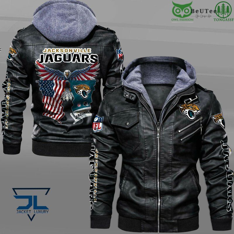 Jacksonville Jaguars American Eagle National Football League Leather Jacket