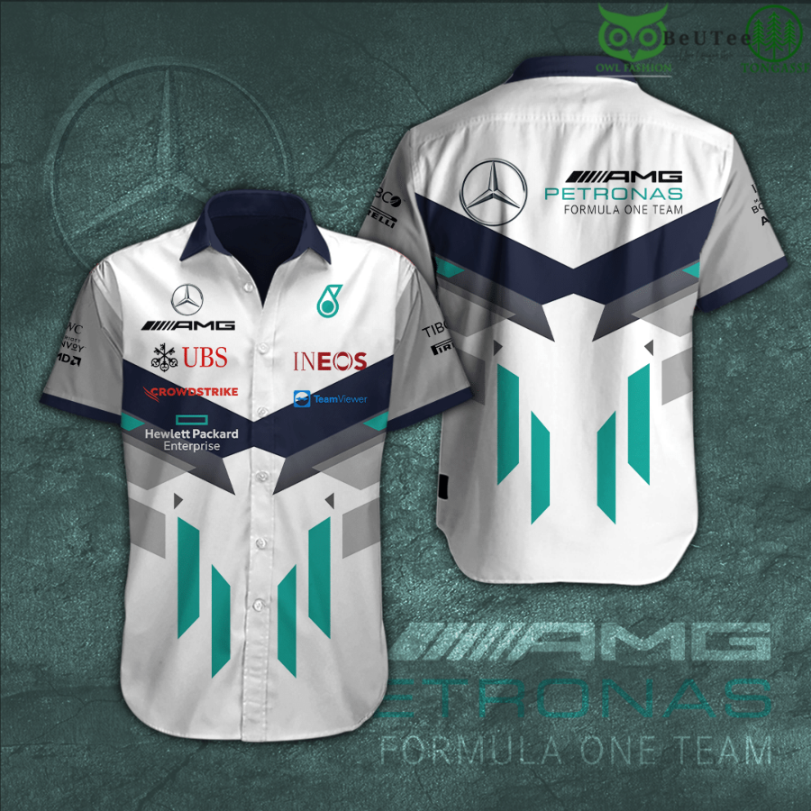Petronas Formula 1 Mercedes Racing Team Hawaiian Shirt 