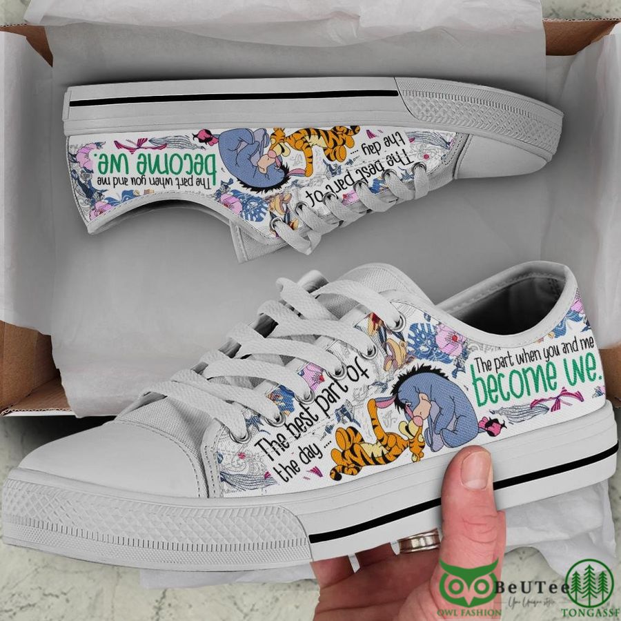 Pooh Tigger and Eeyore Canvas Low Top Shoes 