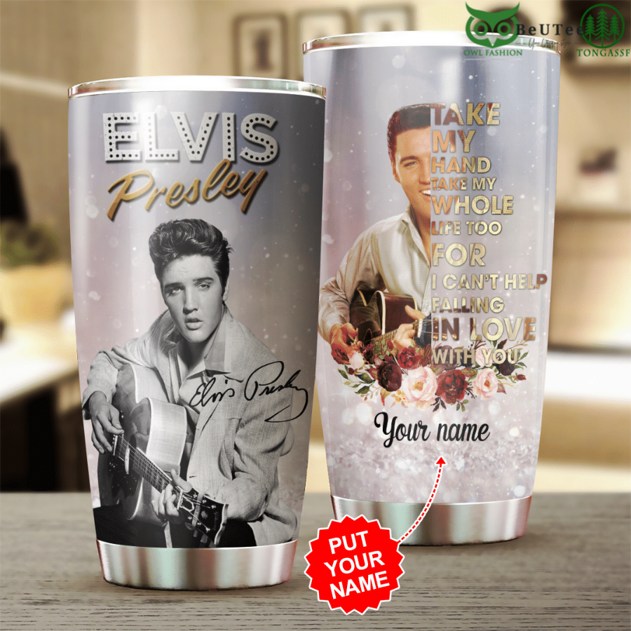 Take My Hand Elvis Presley Personalized Tumbler