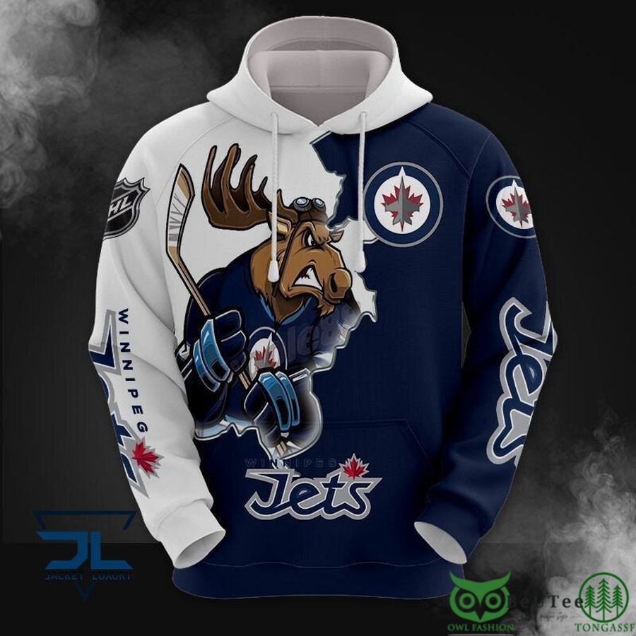 Winnipeg Jets NHL Deer 3D Printed Hoodie Sweatshirt Tshirt