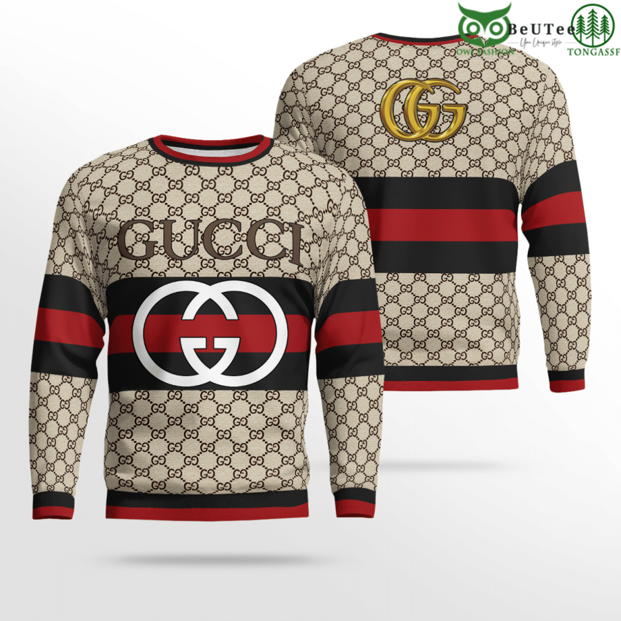 Limited Edition Gucci Big Logo Brand 3D Ugly Sweater
