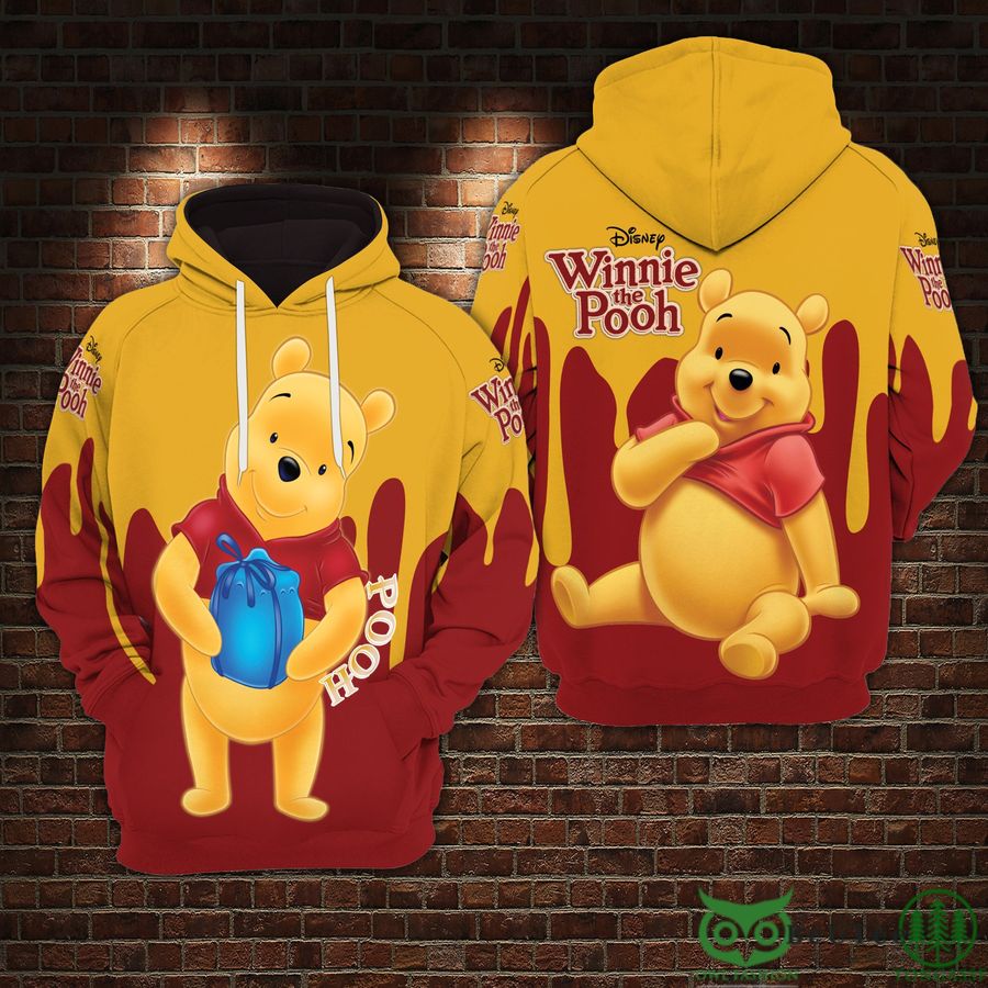 6 Limited Edition Pooh Red and Yellow HOODIE