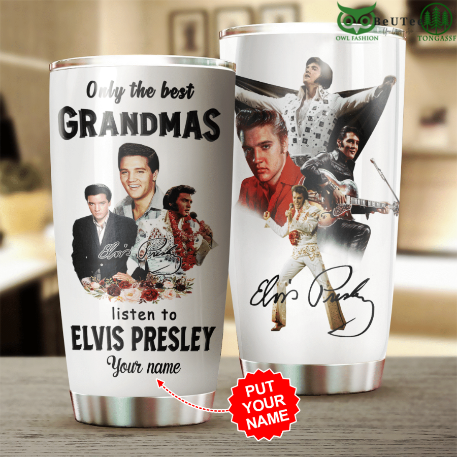 Only The Best Grandmas Elvis Presley Personalized Tumbler