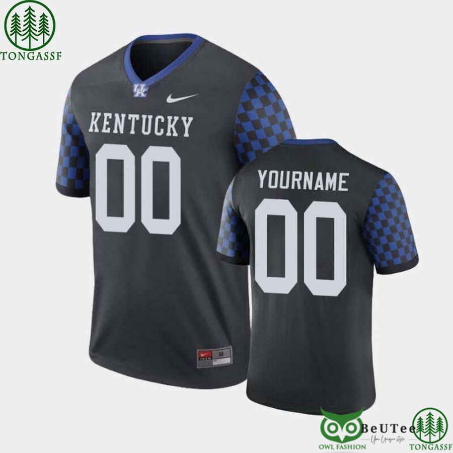 kentucky wildcats custom name and number black legend football performance jersey