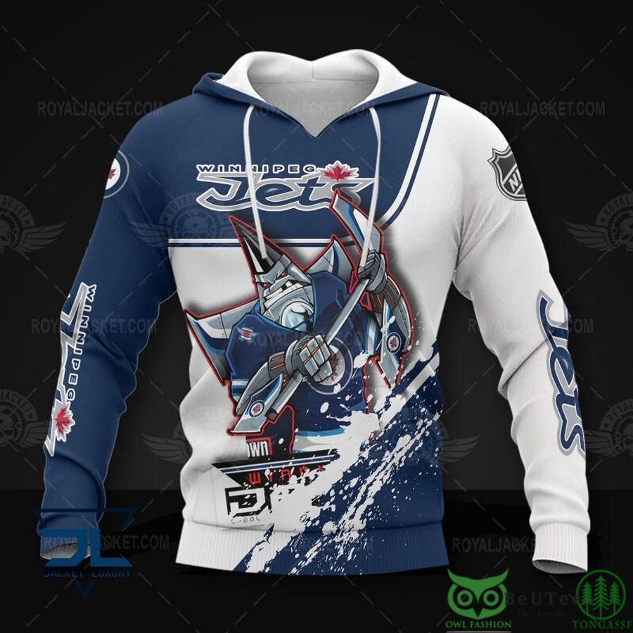 Winnipeg Jets NHL Mascot 3D Printed Hoodie Sweatshirt Tshirt