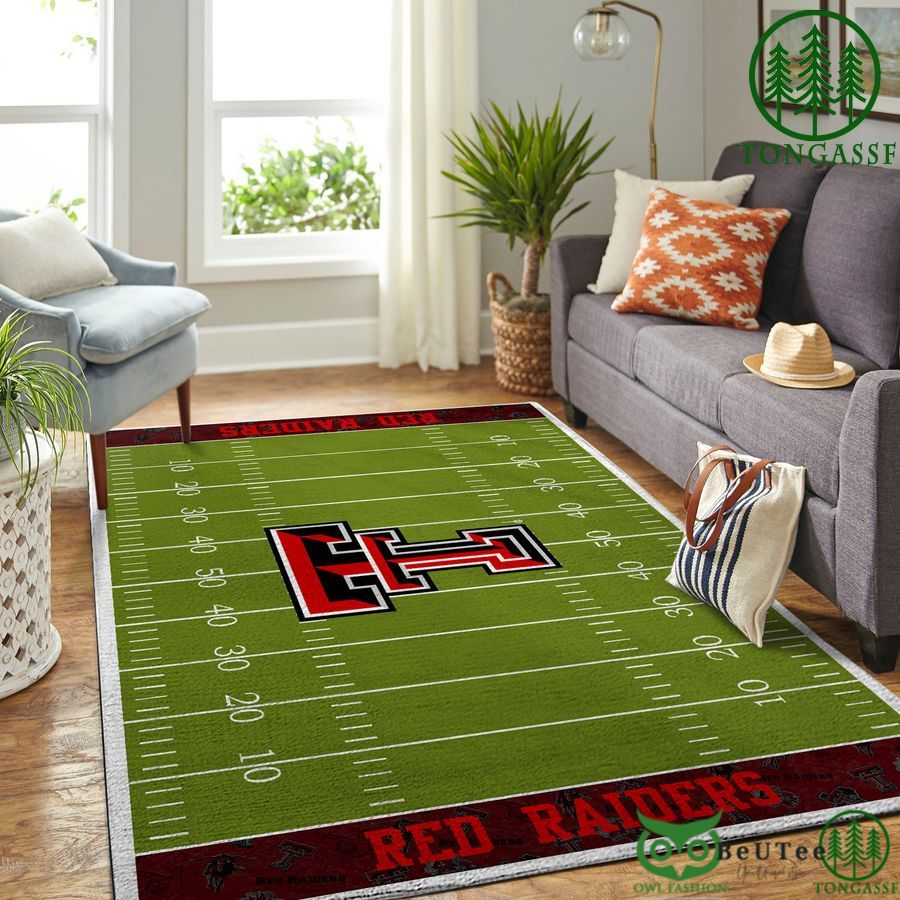 texas tech red raiders football field carpet rug area rug