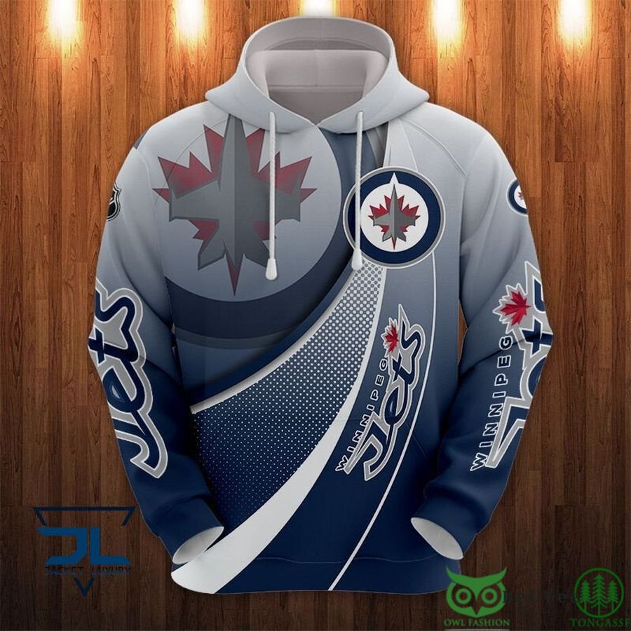 Winnipeg Jets NHL Waves 3D Printed Hoodie Sweatshirt Tshirt