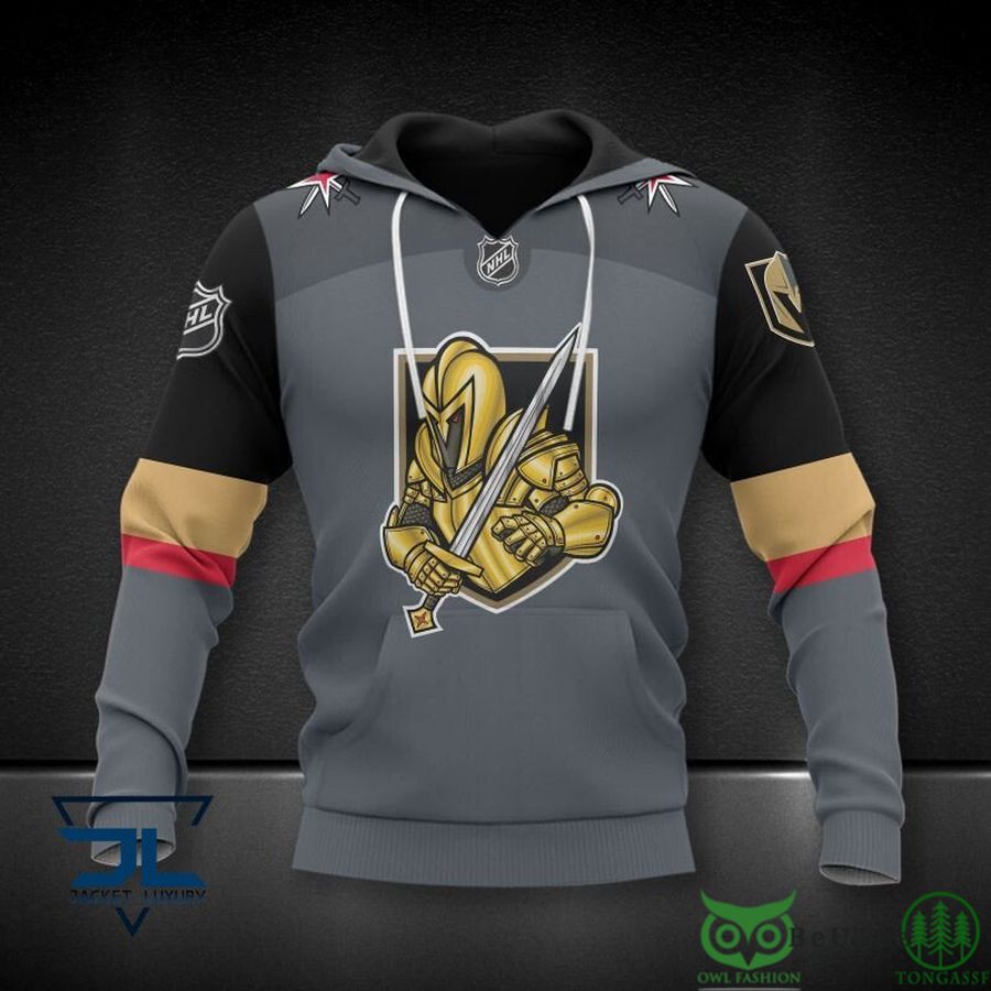 9 Vegas Golden Knights NHL Gray 3D Printed Hoodie Sweatshirt Tshirt