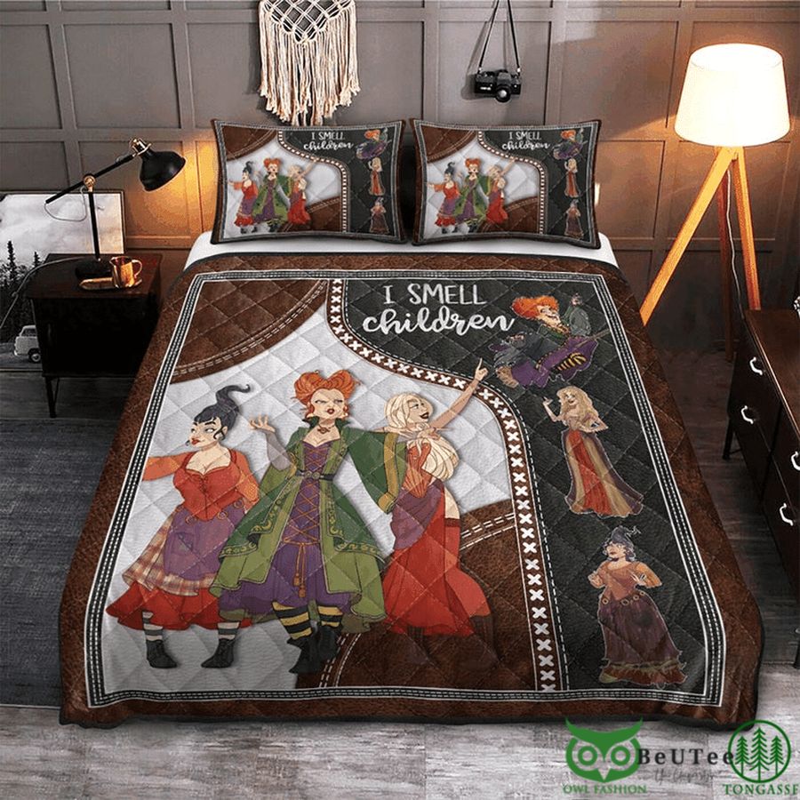 35 hocus pocus witch i smell children quilt bedding set