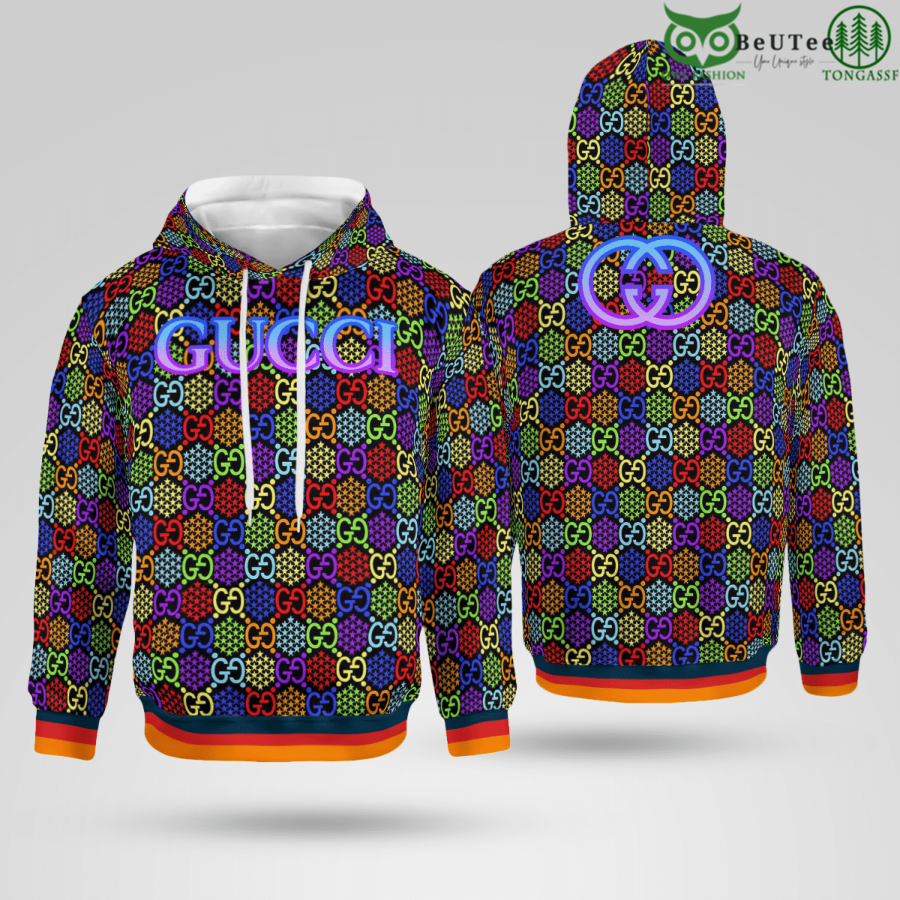 Limited Edition Gucci Rainbow Puzzle 3D Hoodie