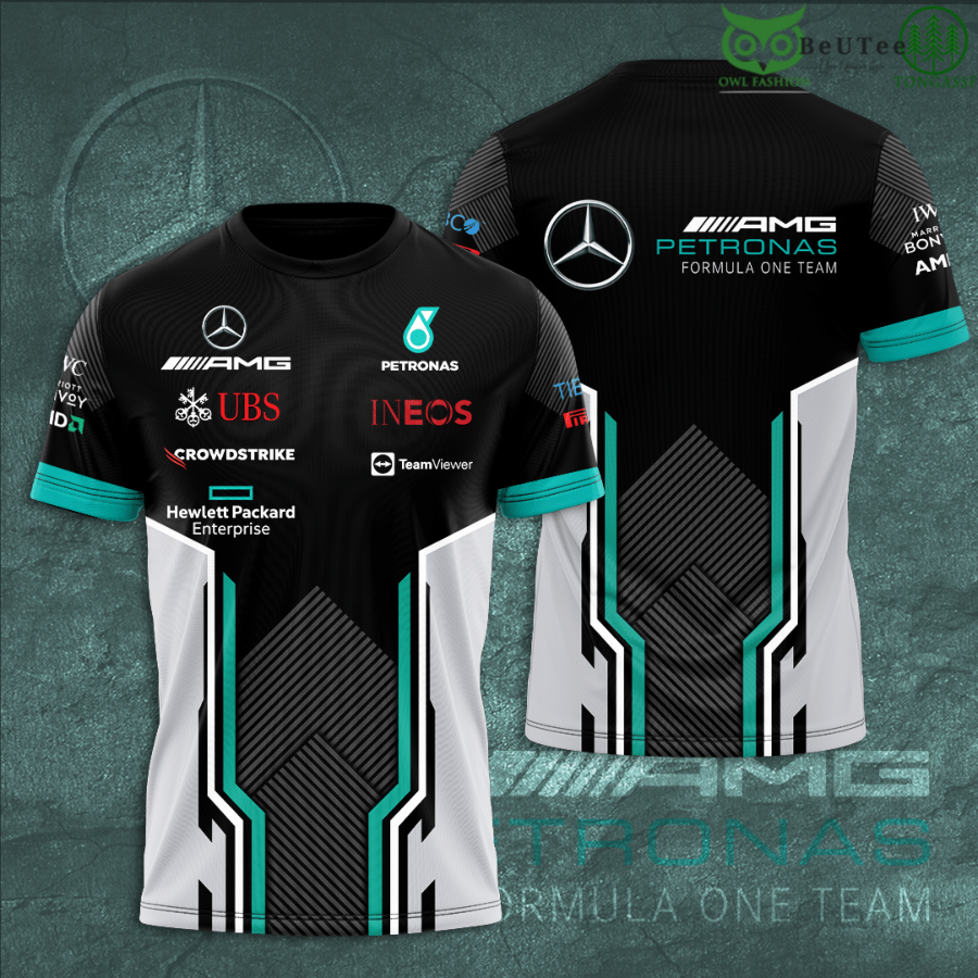Hewlett Packard Mercedes Formula 1 Team 3D TShirt 