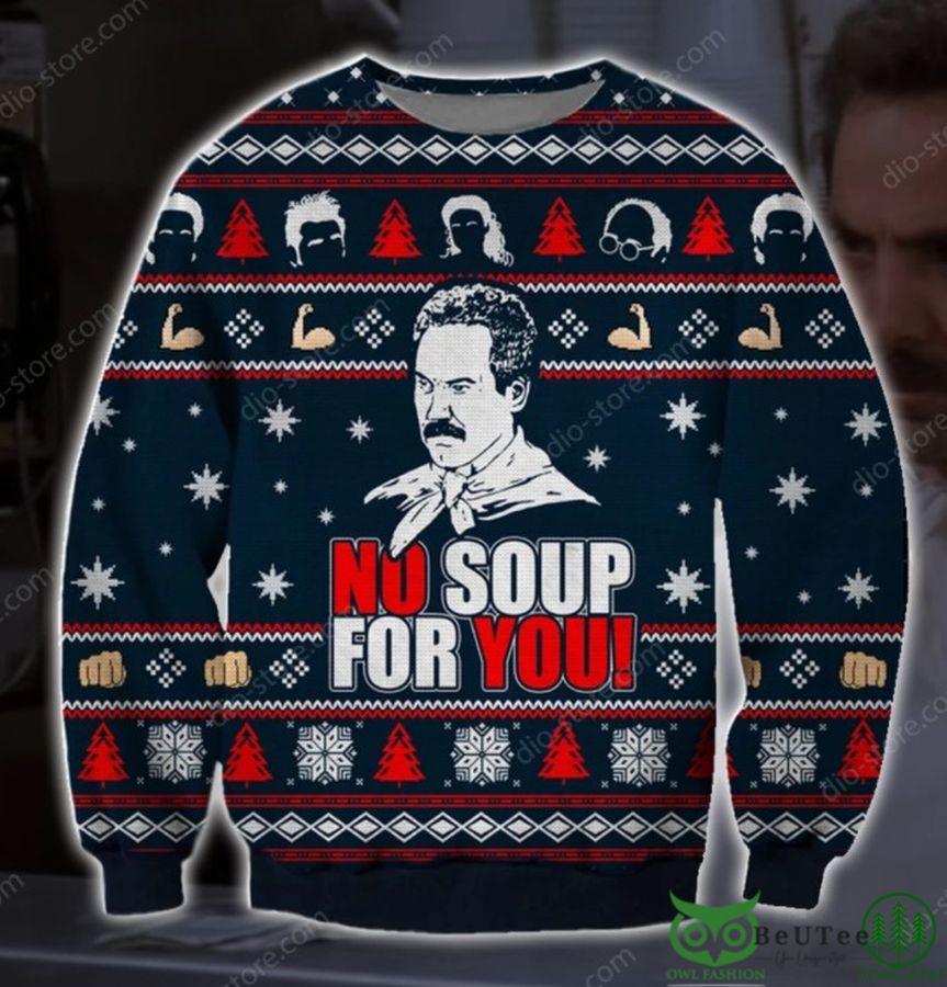 No Soup For You 3D Christmas Ugly Sweater