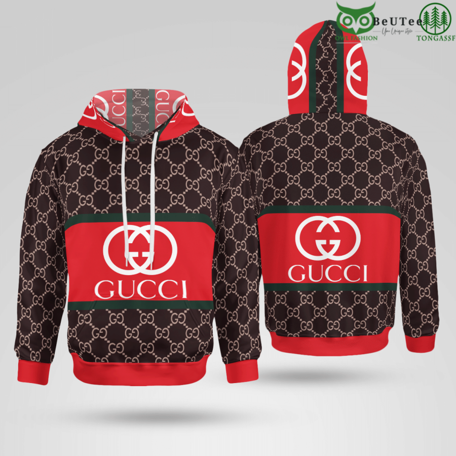 Limited Edition Gucci Luxury Classic Big Logo Brand 3D Hoodie