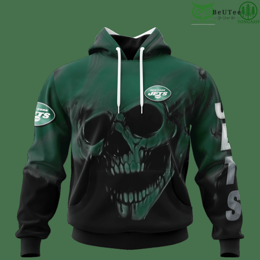 30 Jets Fading Skull American Football 3D hoodie Sweatshirt NFL