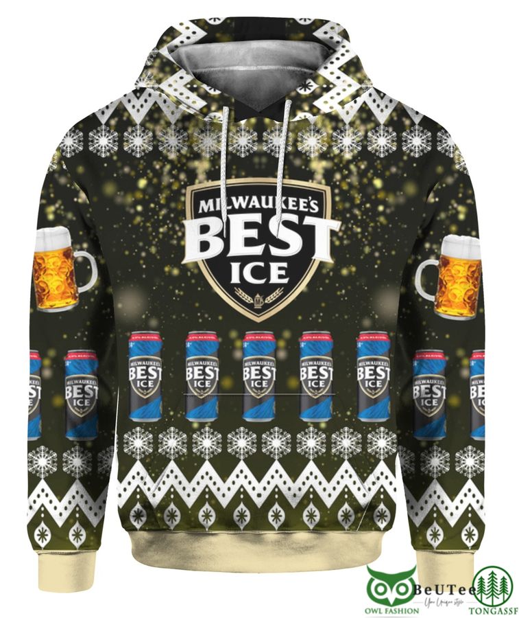 Milwaukees Best Ice Beer 3D Print Ugly Christmas Sweater Hoodie