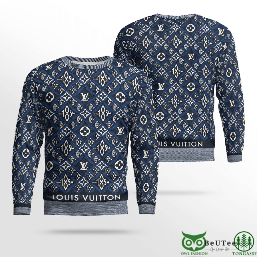 37 Limited LV Creative Pattern Blue 3D Ugly Sweater